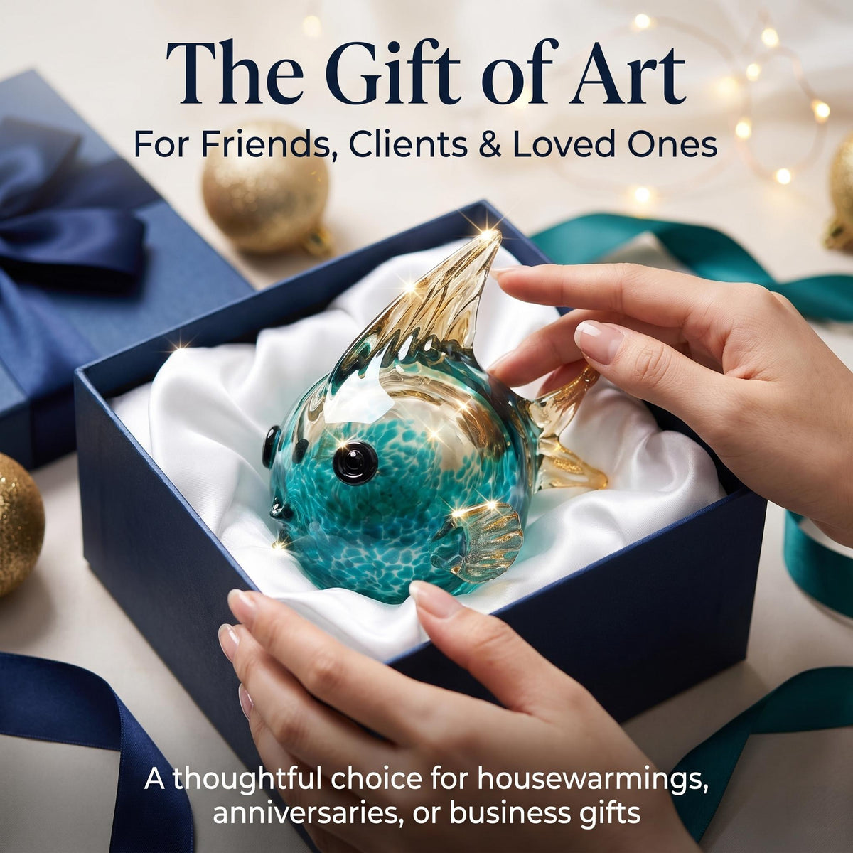 Hand-Blown Glass Pufferfish: Your New Favorite Desk Companion