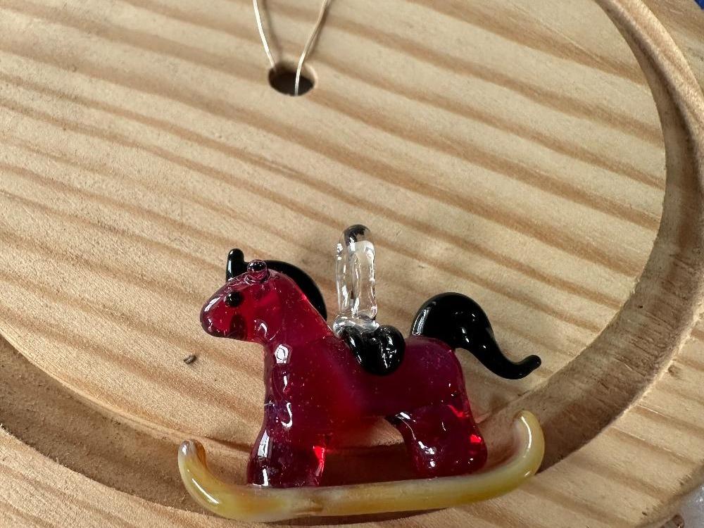 LuminaGlaze Handmade Glass Foal Pendant, Premium Crystal DIY Charm for Necklaces & Bracelets, Elegant Casual Style, Exquisite – product image 1