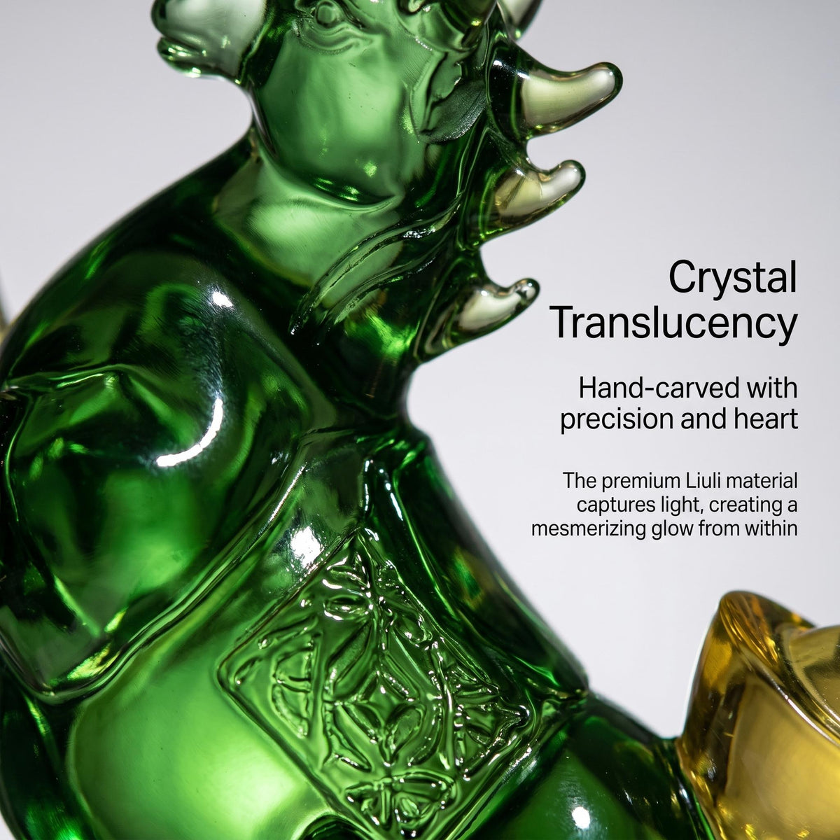 LuminaGlaze Hand-Blown Glass Horse art glass Decoration, Symbol of Success & Prosperity for Home, Office – product image 4