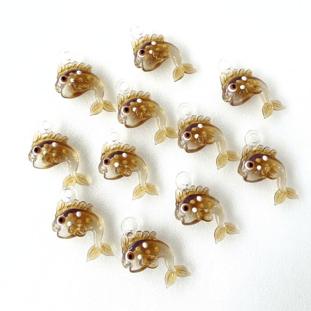 LuminaGlaze Handmade Fish-shaped Crystal Glass Pendant, Multi-purpose Handicraft for DIY Jewelry, Car & Window Decor (Cord Not – product image 5