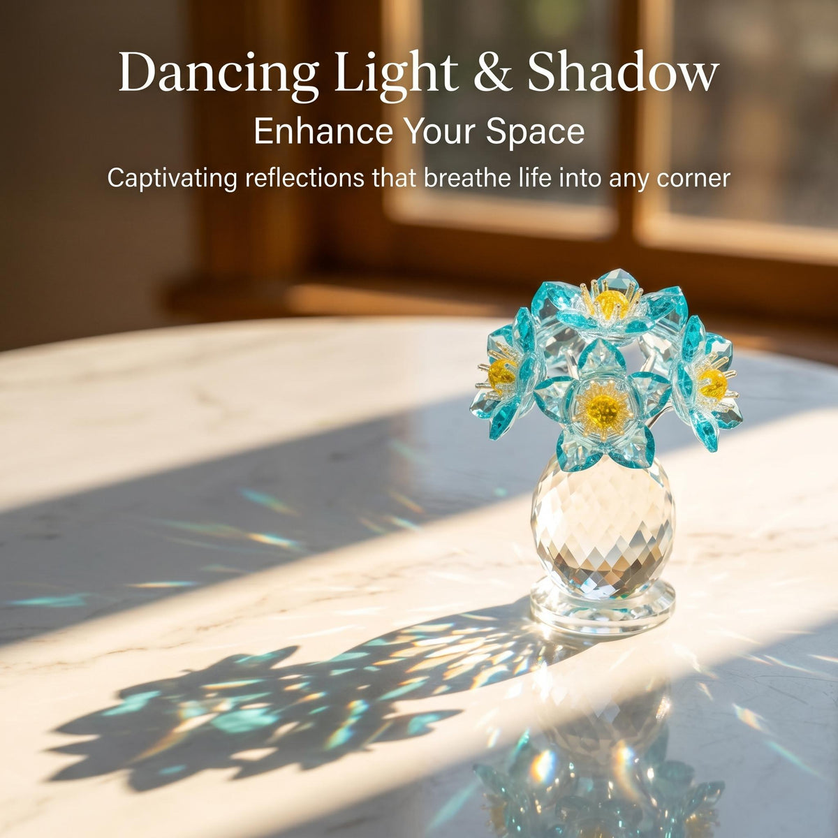 LuminaGlaze Hand-Blown Glass Vase, Elegant Art Decor for Home, Office (art glass Derivative Accent Piece) – product image 6