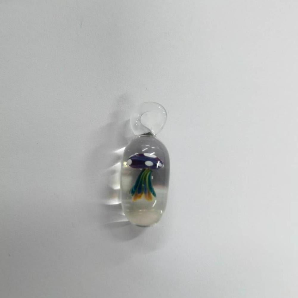 LuminaGlaze Handmade Ocean-Style Dreamy Capsule Glass Jellyfish Pendant - DIY Jewelry Charm Accessory, Handmade Jewelry Charms – product image 9