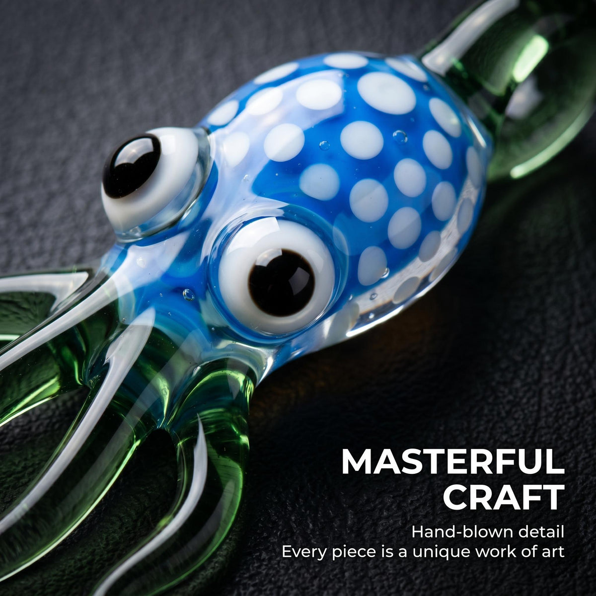 LuminaGlaze Hand-Blown Glass Squid Pendant, art glass Jewelry Accessory for Unique Style Statements – product image 5