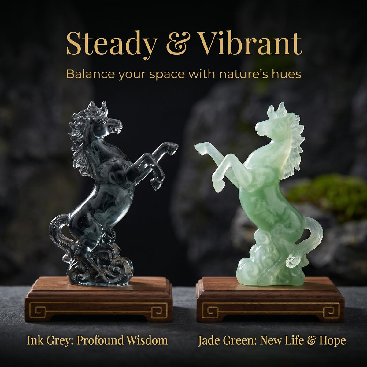 LuminaGlaze Handmade Zibo Glass Horse – product image 6