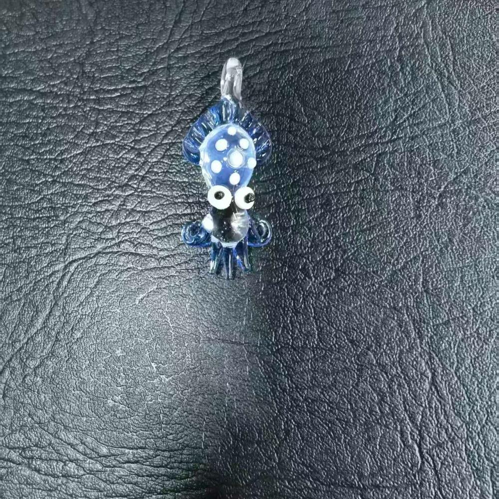 LuminaGlaze Handmade 3D Cuttlefish Crystal Glass Pendant, Premium Ocean-themed Craft. Suitable for DIY necklaces, bracelets, home – product image 8