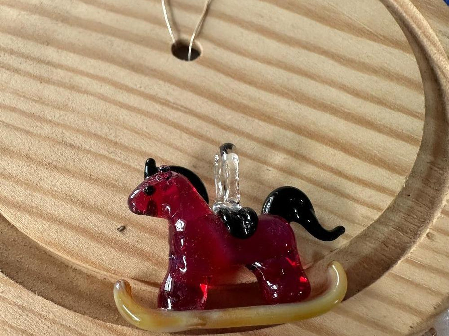 LuminaGlaze Handmade Glass Foal Pendant, Premium Crystal DIY Charm for Necklaces & Bracelets, Elegant Casual Style, Exquisite – product image 1