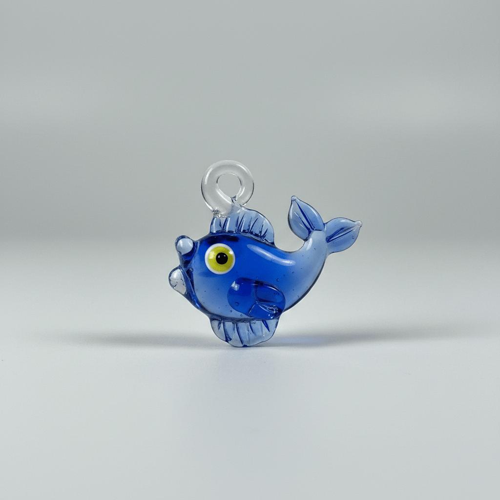 LuminaGlaze Handmade Blue Fish Crystal Glass Pendant, Versatile Handicraft for DIY Jewelry, Car and Window Decoration (Cord Not – product image 6