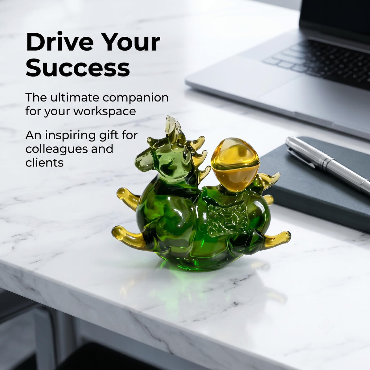LuminaGlaze Hand-Blown Glass Horse art glass Decoration, Symbol of Success & Prosperity for Home, Office – product image 3