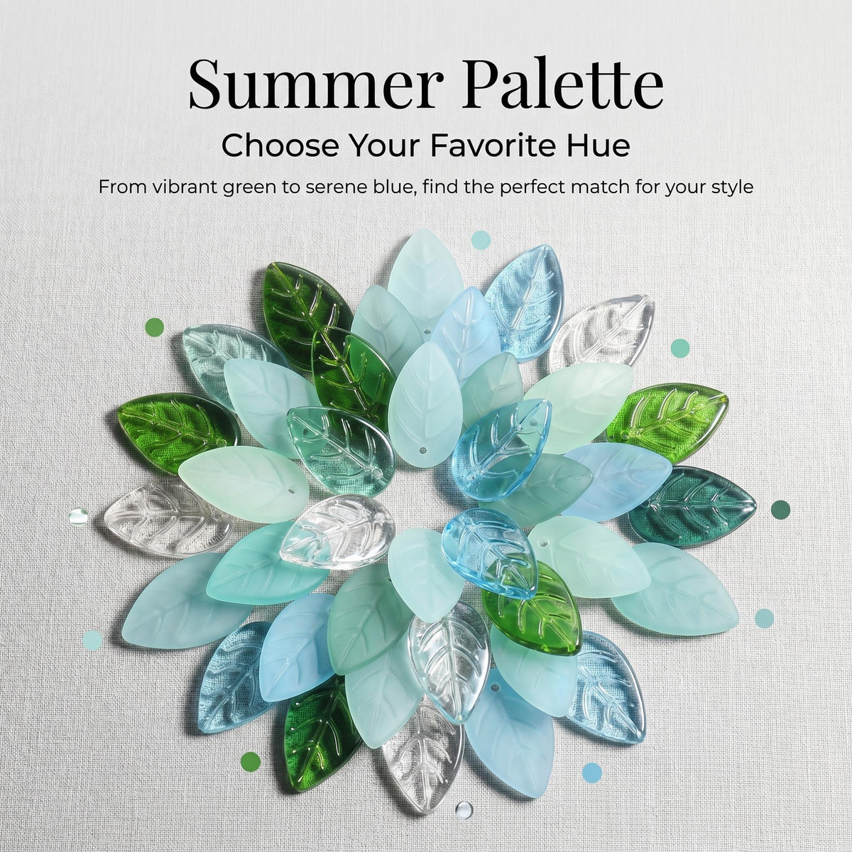 LuminaGlaze Handmade Glass Leaf Pendant - art glass Jewelry Charm for Jewelry Making, Summer Gifting & Everyday Styling – product image 5