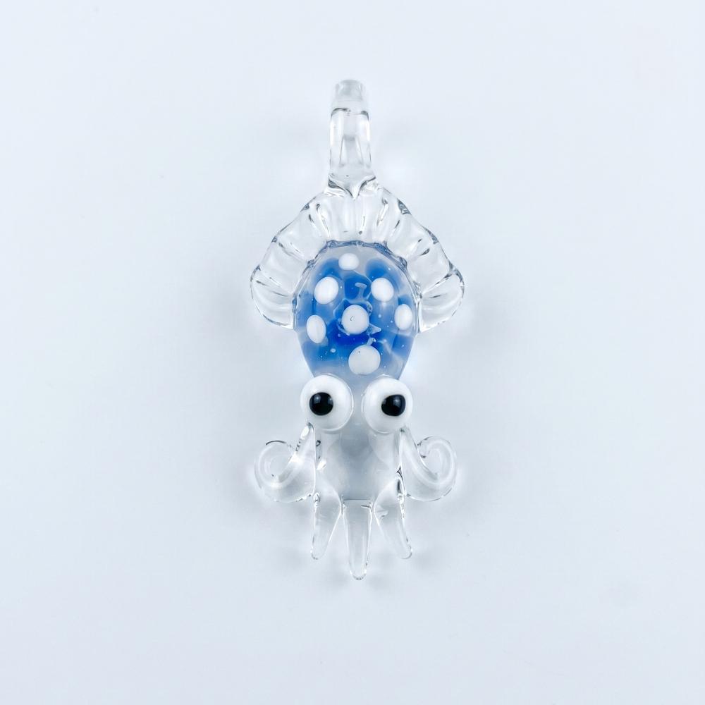 LuminaGlaze Handmade 3D Cuttlefish Glass Pendant, Premium Crystal Craft, Elegant Ornament for DIY Jewelry, Car & Home Decor (Cord – product image 6