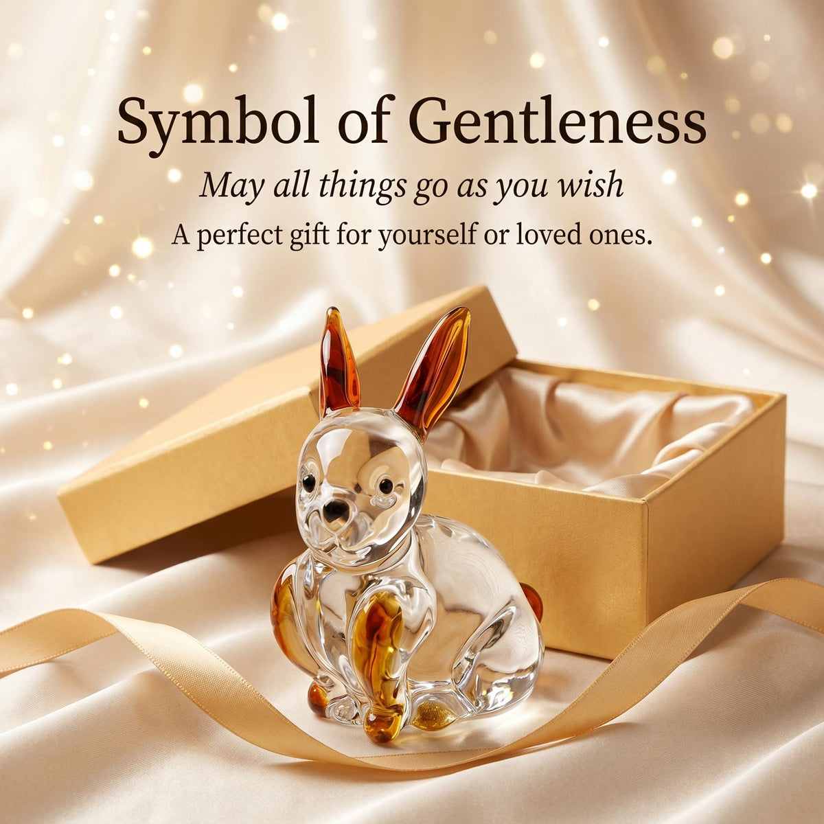 LuminaGlaze art glass Glass Rabbit Pendant, Handmade Art Decor Jewelry Accessory – product image 5