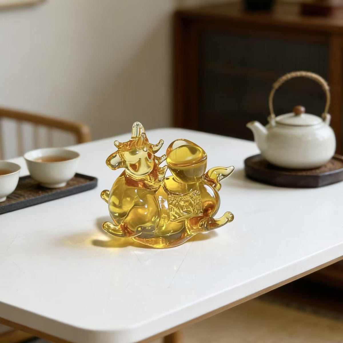 LuminaGlaze Handmade Zibo Glass Horse – product image 4