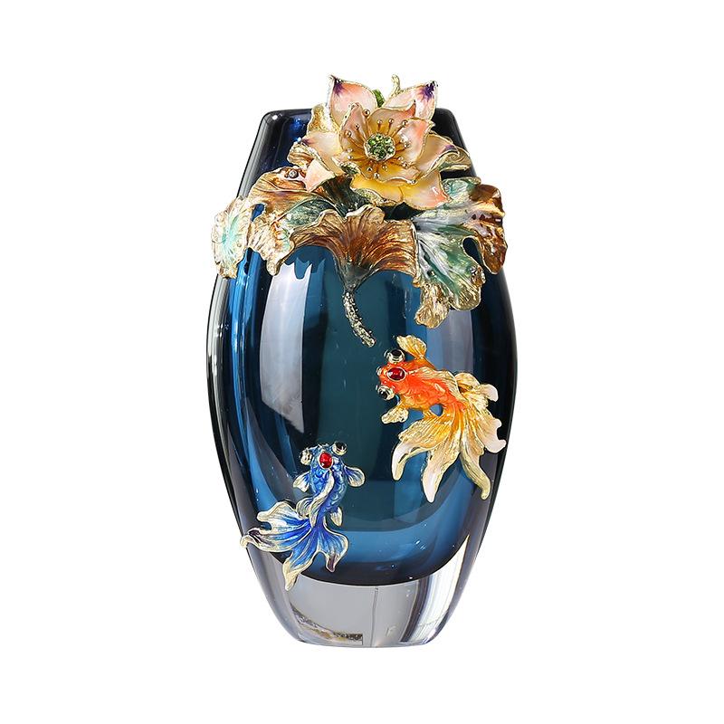 Fish & Lotus Vase